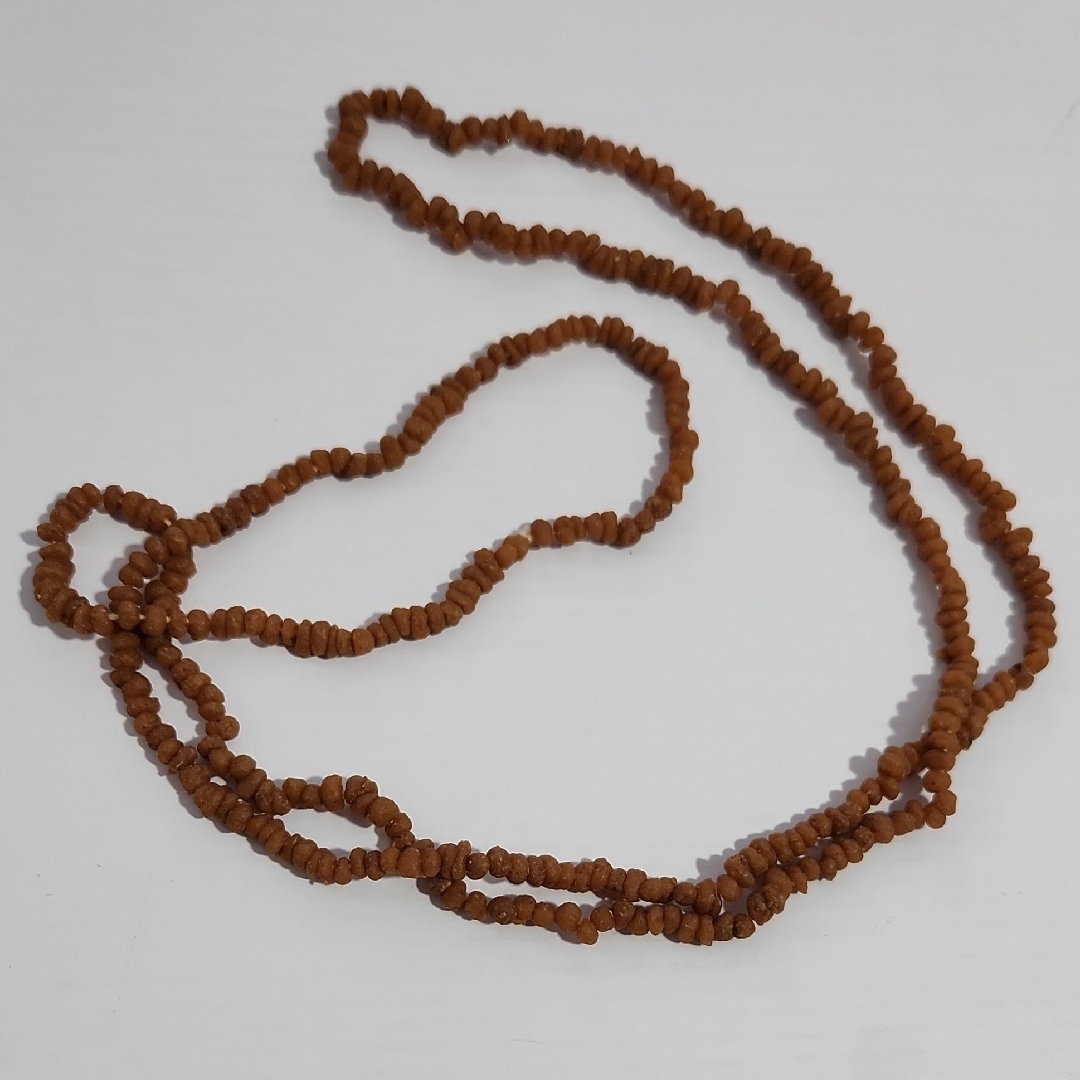Earthy Brown Beaded Necklace Long Strand Jewelry